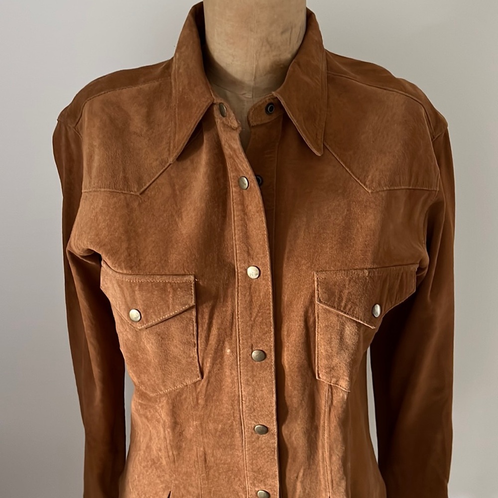 Vintage 1980’s Leather Shirt/Jacket - Picture 3 of 16